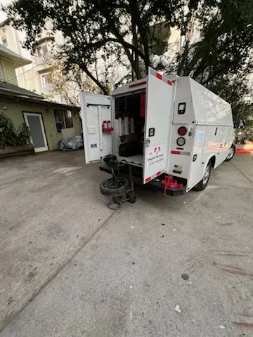 Magnet Plumbing service vehicle on-site for Water Heater Repair in North Lauderdale Village